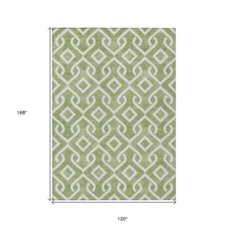 HomeRoots Geometric Transitional Rectangle Outdoor Rug