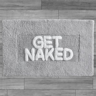 Jean Pierre Cotton "Get Naked" 21 x 34 in. Bath Rug