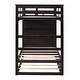 preview thumbnail 30 of 53, Elegant & Practical Twin over Twin Bunk Bed with Trundle, 4 Drawers and Staircase, Clean Silhouette, Maximized Space, Gray