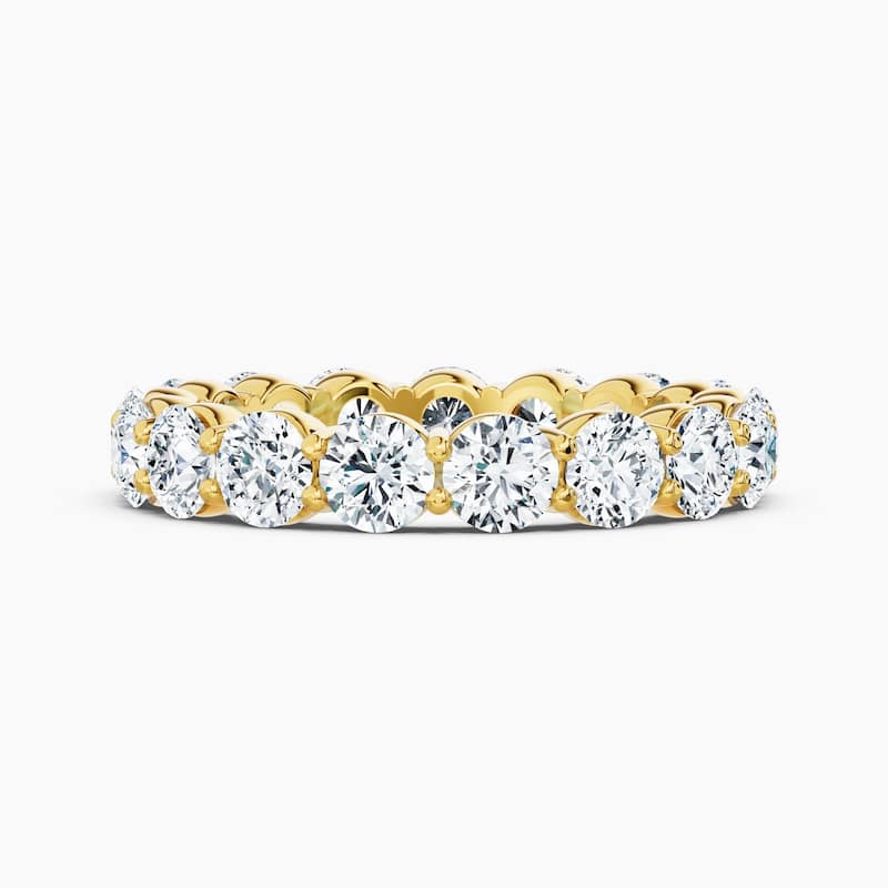 Auriya 14k Gold Round Lab Grown Diamond Eternity Band 2.00 - 7.00 ct. tw. (F-G, VS) - 3.40 ct. wt. - 7 - Yellow