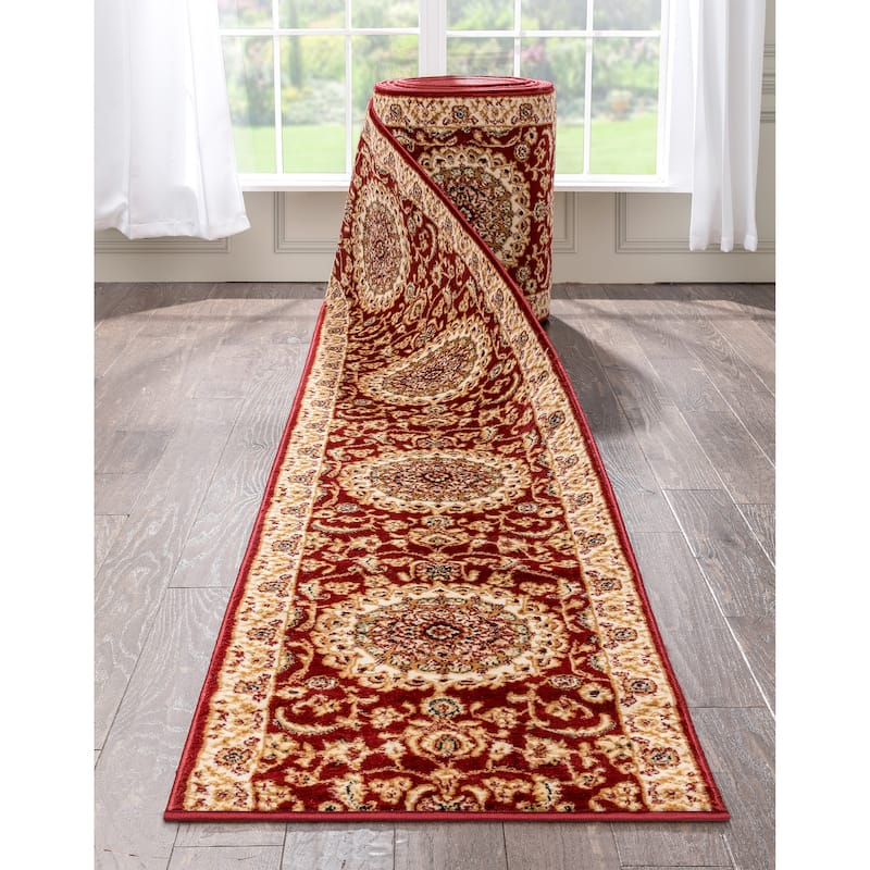 Custom Size Hallway Runner Dulcet Traditional Stair Rug