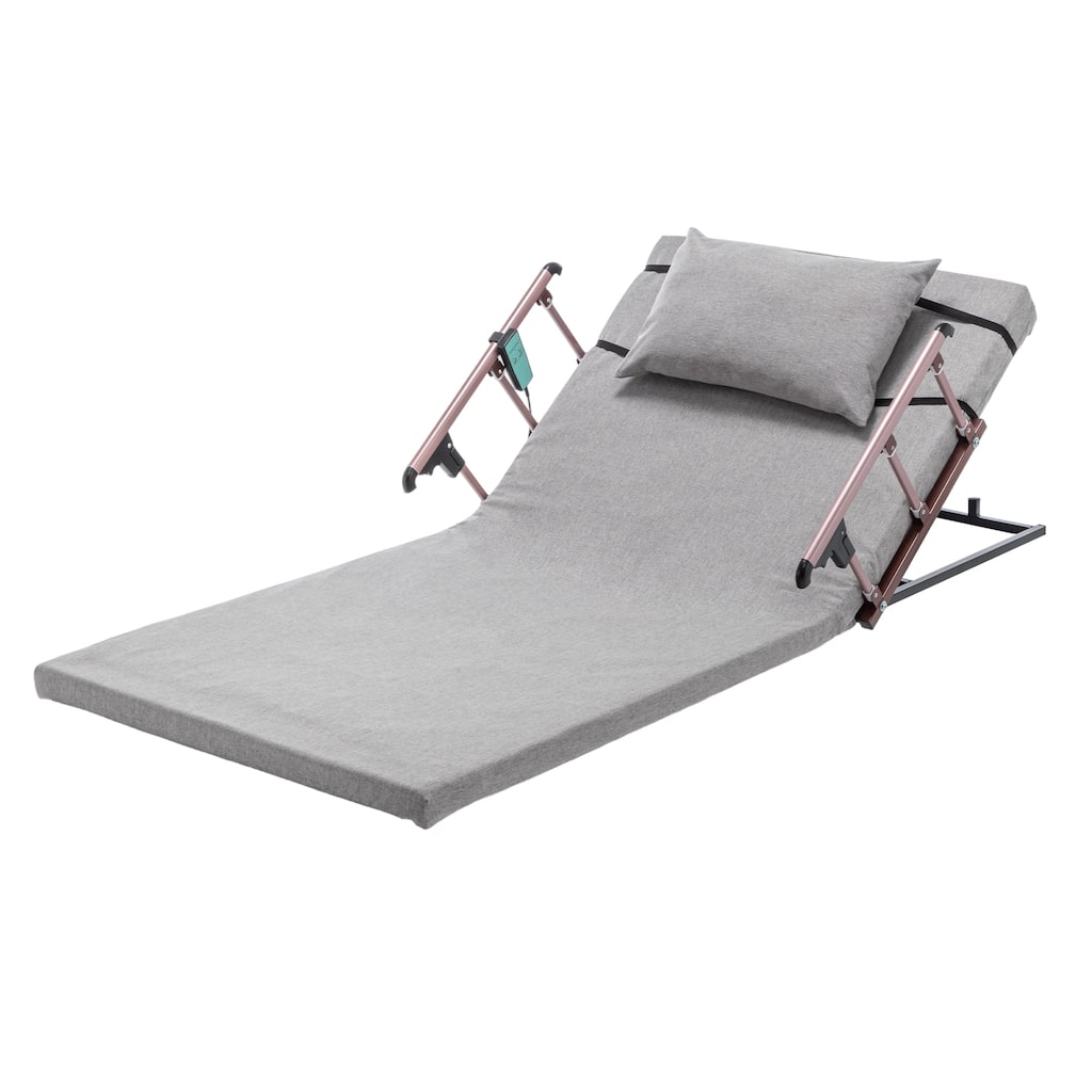 Electric Adjustable Bed Backrest with Safety Rails & Remote