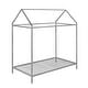 preview thumbnail 20 of 36, Metal House Bed Platform Bed, Twin Size Floor Bed w/ Slats for Kids