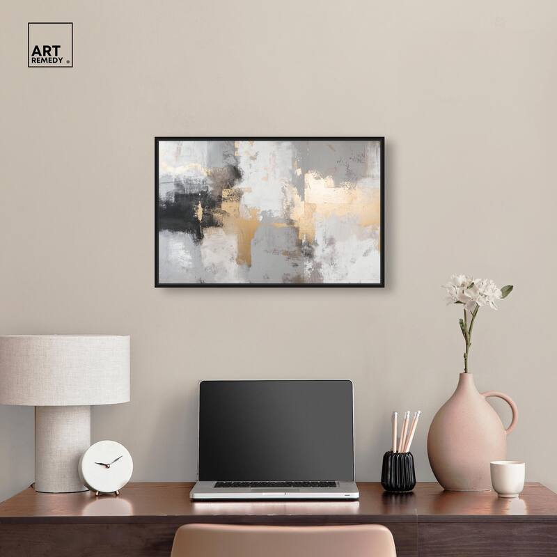 Gilded Gray II Canvas by Art Remedy