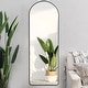 preview thumbnail 7 of 20, Arched Metal Full-length Standing Floor Mirror