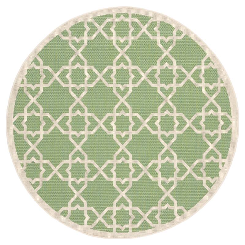 SAFAVIEH Courtyard Hanifa Trellis Indoor/ Outdoor Waterproof Patio Backyard Rug