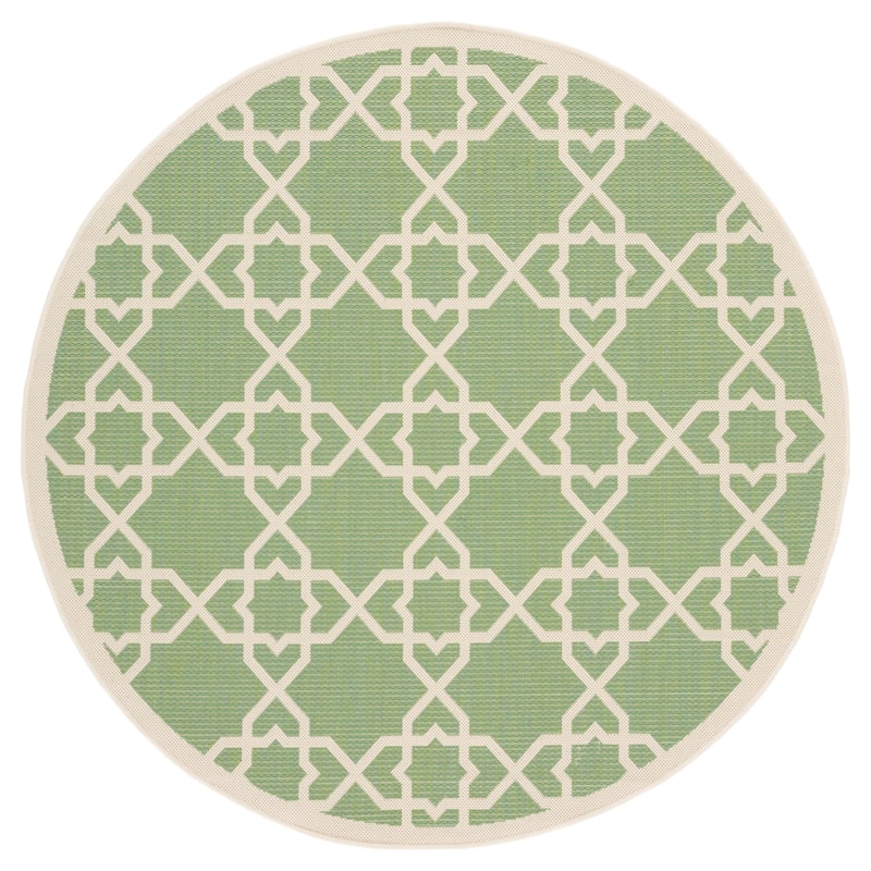SAFAVIEH Courtyard Lawanda Trellis Indoor/ Outdoor Waterproof Patio Backyard Rug