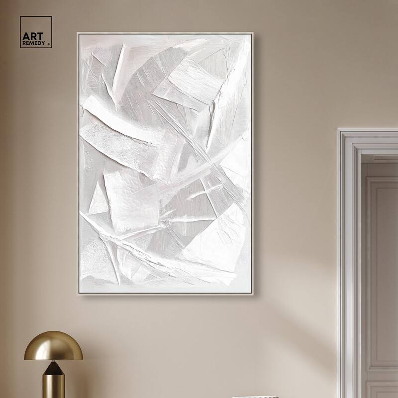 Thick White Texture II Canvas by Art Remedy