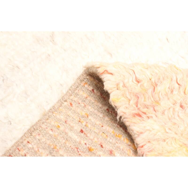 ECARPETGALLERY Hand-knotted Tangier Cream Wool Rug - 5'11 x 7'9