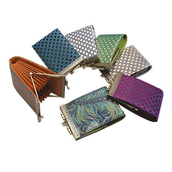 Women's French Ten Slot Accordion Style Credit Card Wallet - Medium