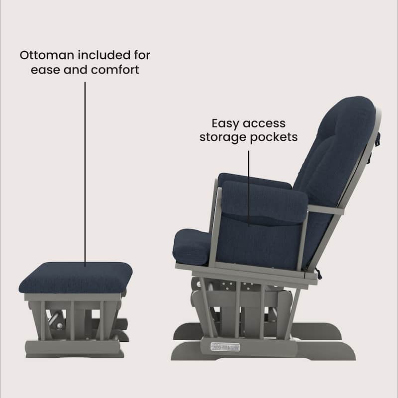 Child Craft Tranquil Glider Rocker and Ottoman Set
