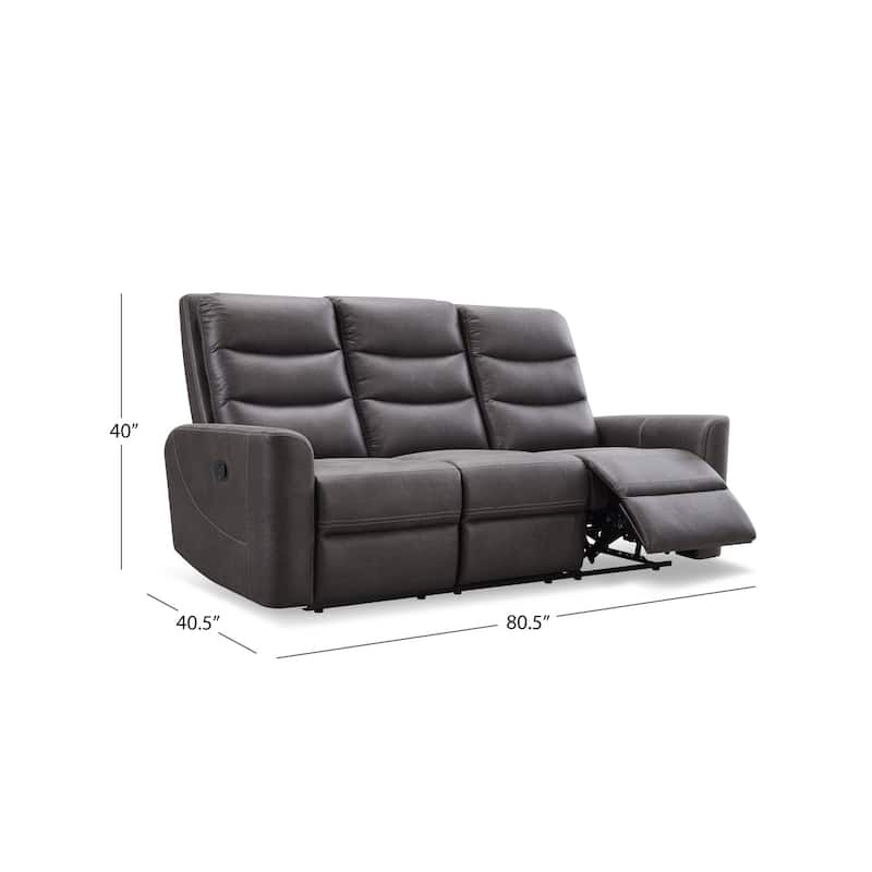 Abbyson Ford Fabric Manual Reclining Sofa