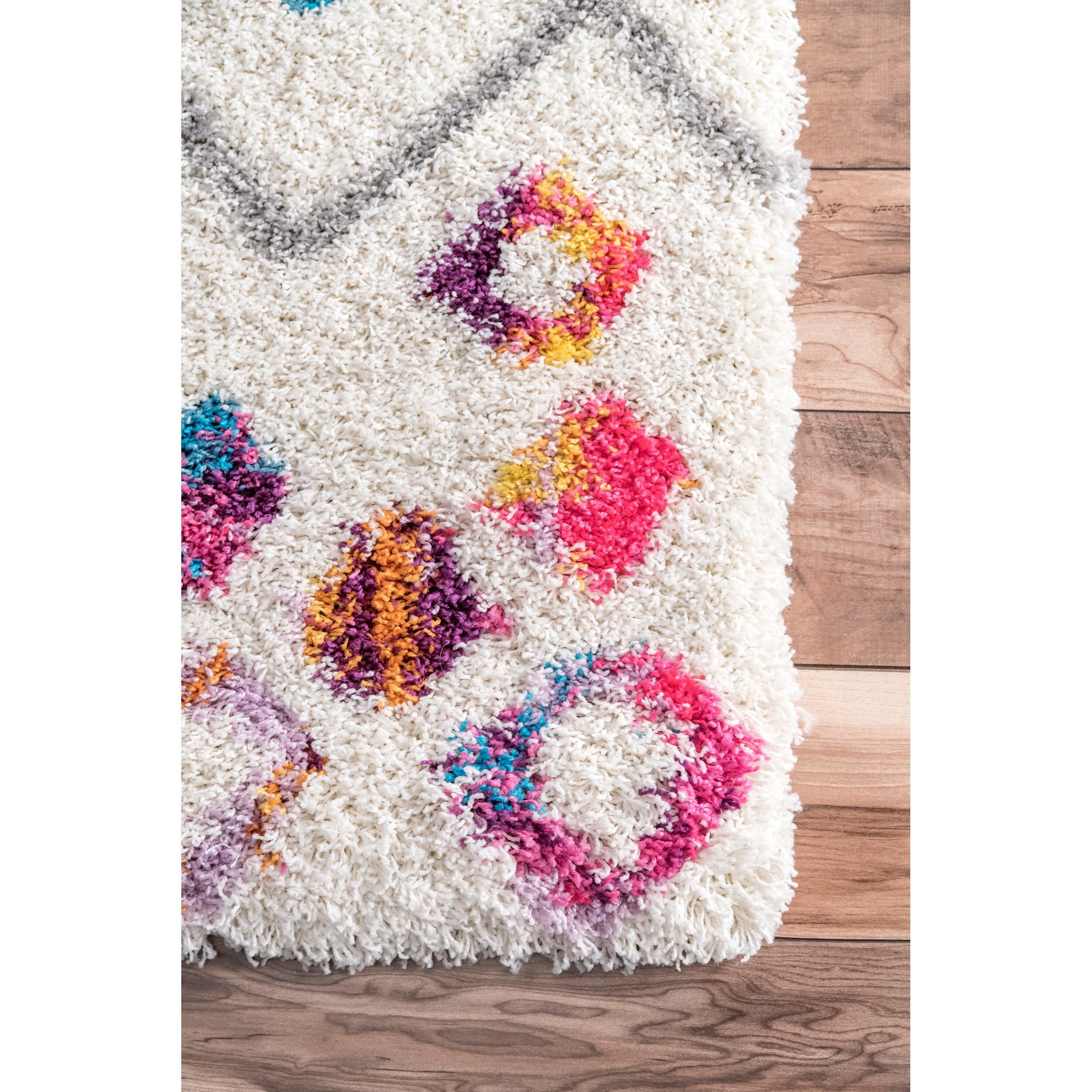 Nuloom Tatyana Moroccan Diamond Trellis Shaggy Area Rug - 2' 8