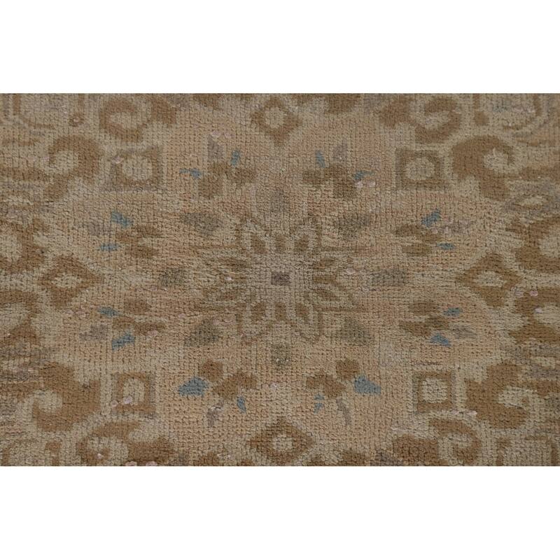 Najafabad Persian Vintage Rug Handmade Wool Carpet - 7'5"x 10'5"