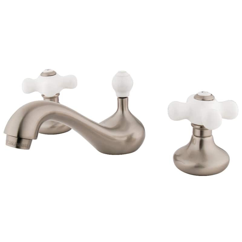 Kingston Brass Traditional 8 in. Widespread Bathroom Faucet - Brushed Nickel