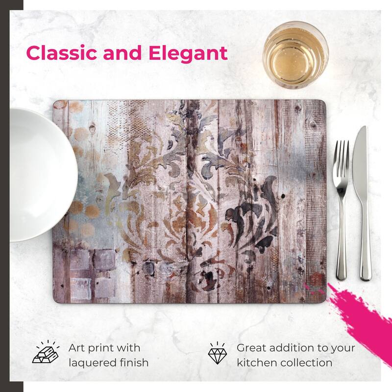 Pimpernel Set of 4 Frozen in Time Placemats - 15.7 x 11.7 in