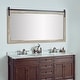 preview thumbnail 3 of 5, Cortes 72" Bathroom Vanity Barndoor Wall Mirror in Logs