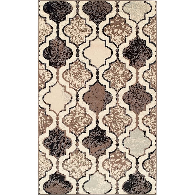 Superior Viking Contemporary Geometric Trellis Indoor Runner or Area Rug