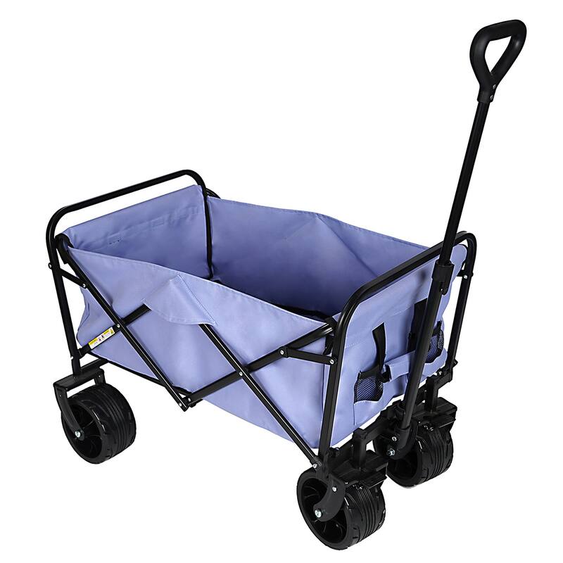 Foldable Utility Wagon Cart with Universal Off-Road Wheels, Ergonomic Handle, Removable Body for Easy Cleaning
