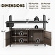 preview thumbnail 2 of 7, Outdoor Wicker Bar Cart with Storage and Wheels - Brown - N/A