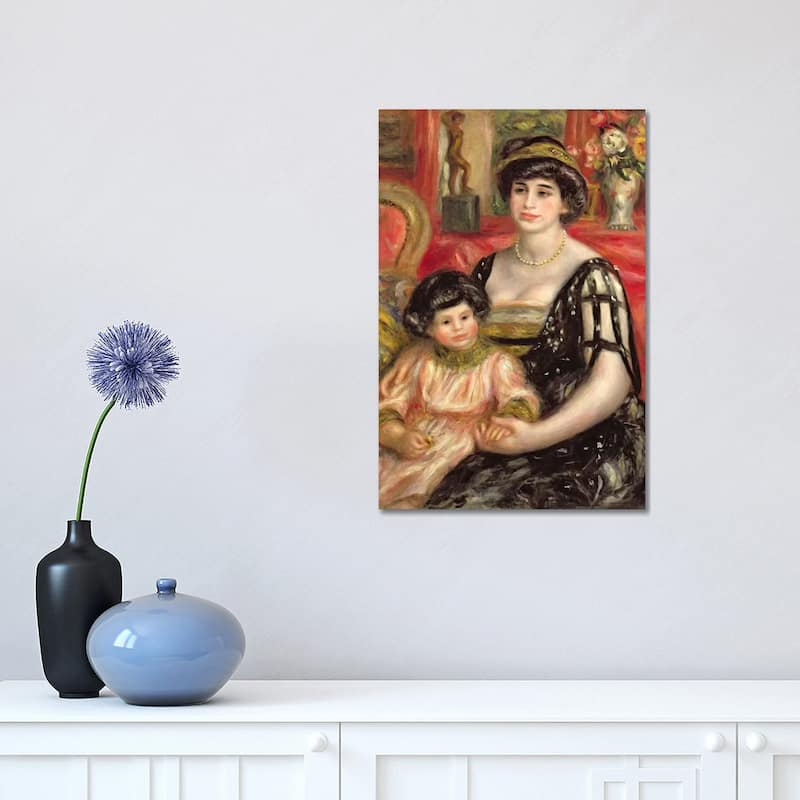 iCanvas "Madame Josse Bernheim-Jeune and her Son Henry, 1910" by Pierre-Auguste Renoir Canvas Print - 18x12x1.5