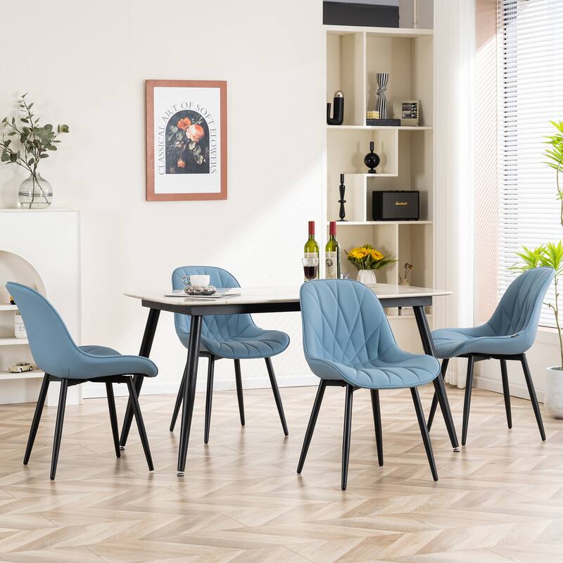Upholstered Dining Chairs Set of 2 Modern Kitchen Chairs