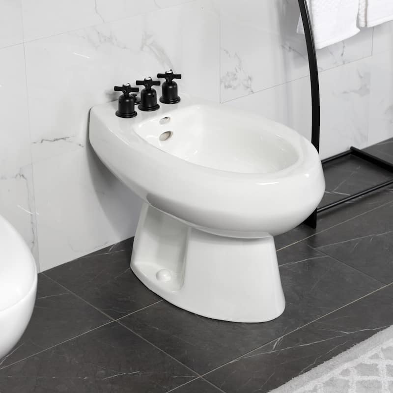 Kingston Brass Millennium Three-Handle Bidet Faucet