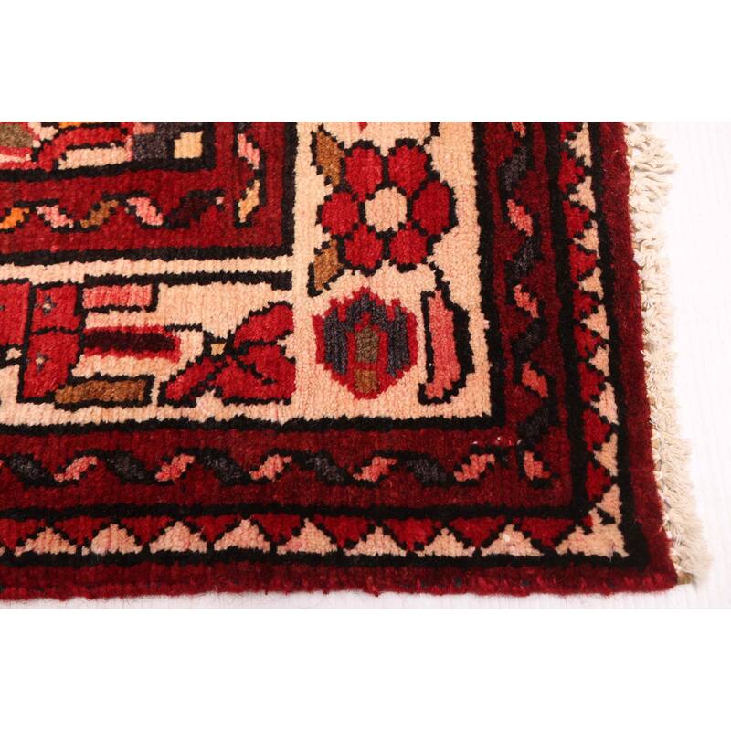 ECARPETGALLERY Hand-knotted Andelz Red Wool Rug - 3'8 x 10'9