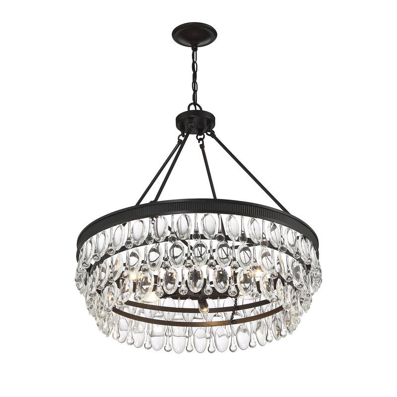 Savoy House Windham 6 Light 28" Wide Crystal Chandelier