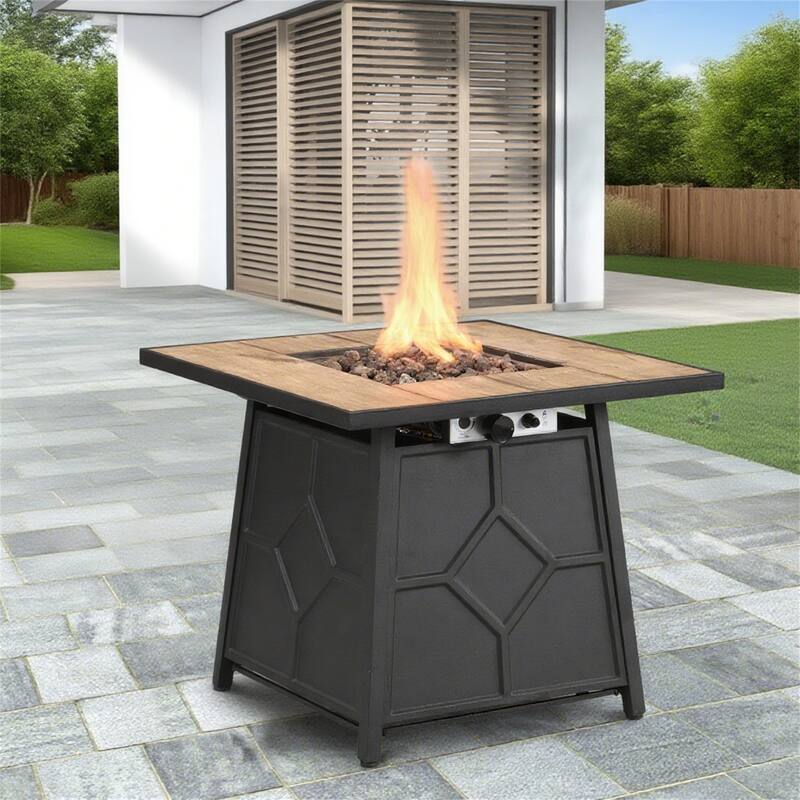 28-inch Square Fire Pit Table