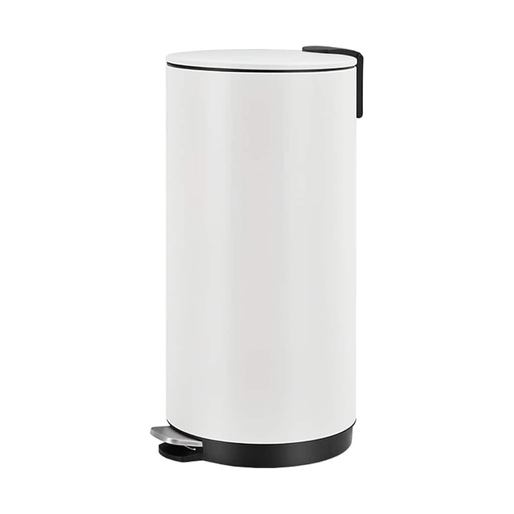 8 Gal Round Trash Can, Step-on Garbage Bin for Kitchen, Office, Bathroom