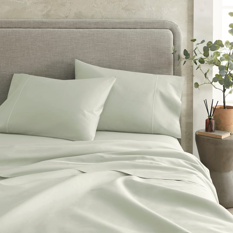 Organic Cotton Sateen Bed Sheets - 300 Thread Count