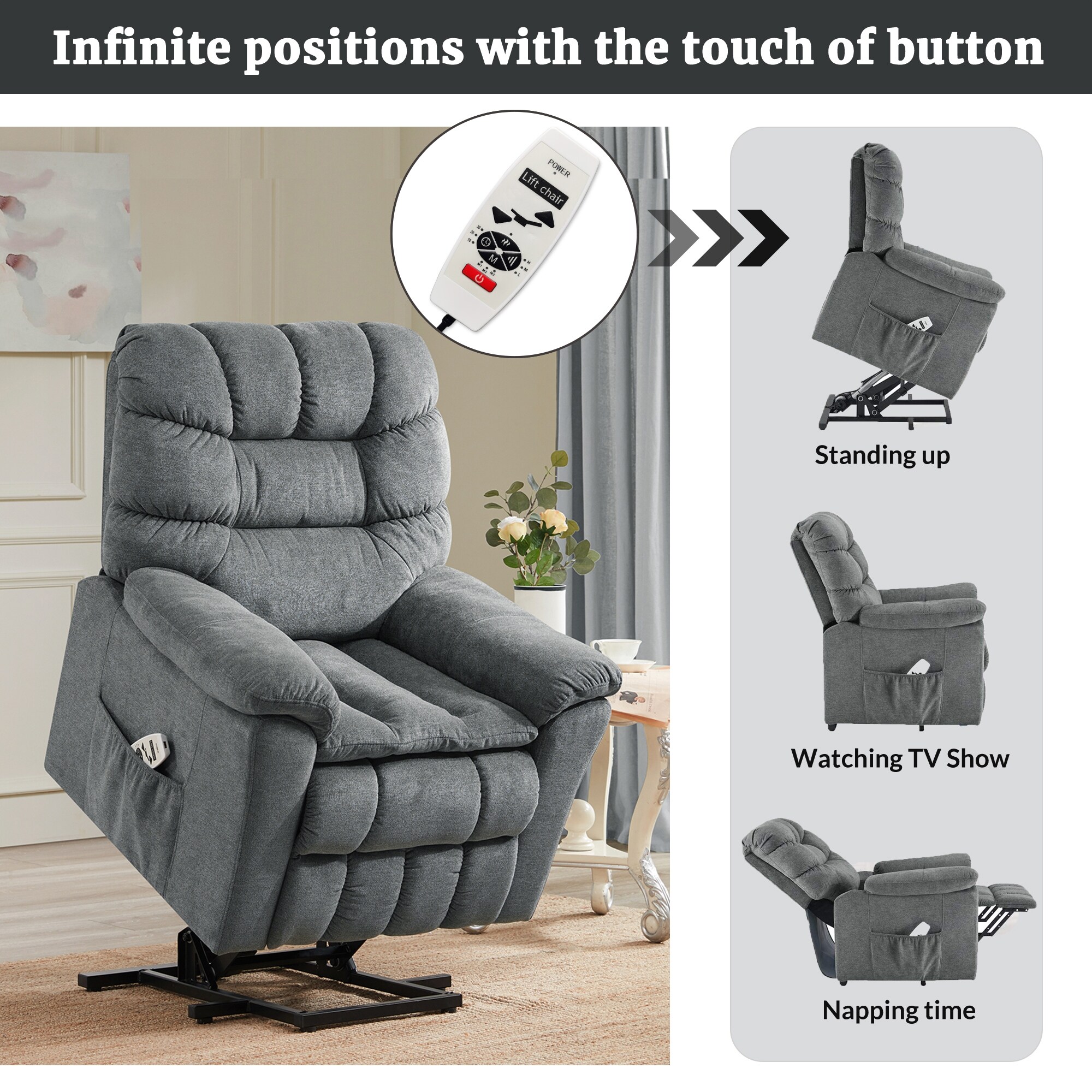 Recliner that stands on sale up