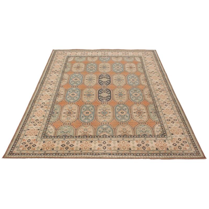 ECARPETGALLERY Hand-knotted Finest Ghazni Copper Wool Rug - 8'2 x 10'10