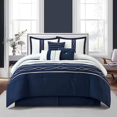 Bellerose 7 Piece Modern Geometric Comforter Set
