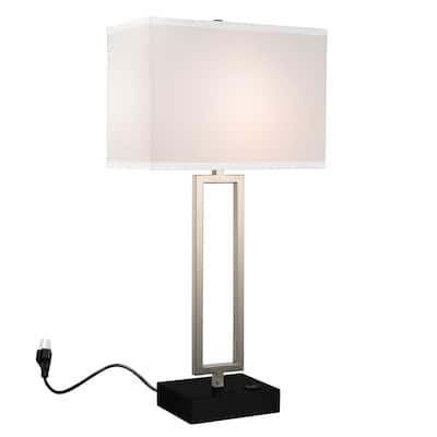 Torren 1 Light Table Lamp With Satin Nickel Finish