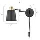 preview thumbnail 27 of 25, Light Society Alexi Plug-In Wall Sconce