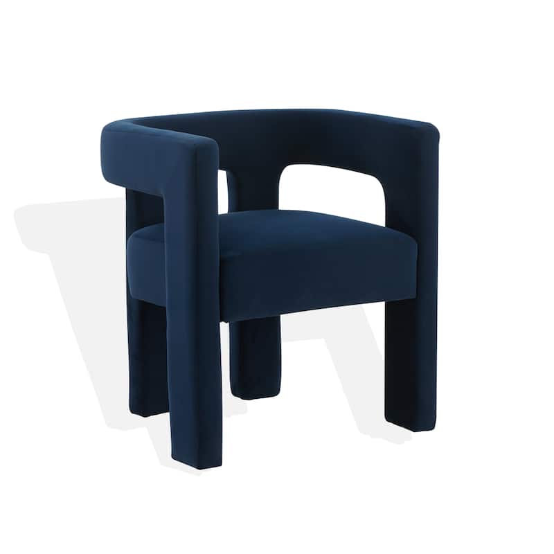 SAFAVIEH Couture Deandre Cut Out Accent Chair (Fully Assembled) - 24.8 IN W x 20.8 IN D x 26.8 IN H