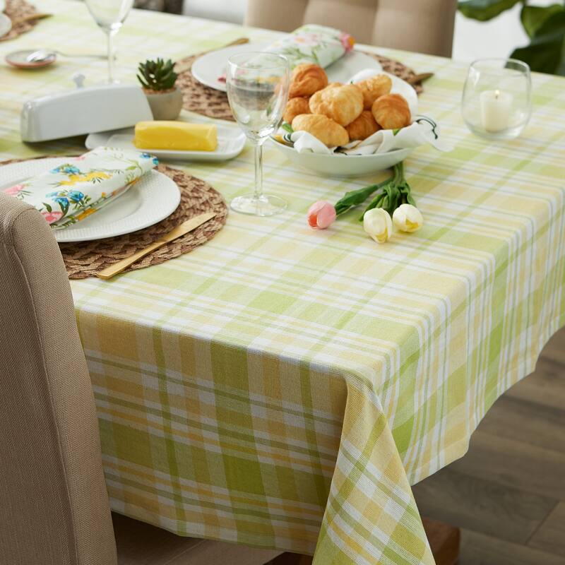 DII Lemon Bliss Print Tablecloth