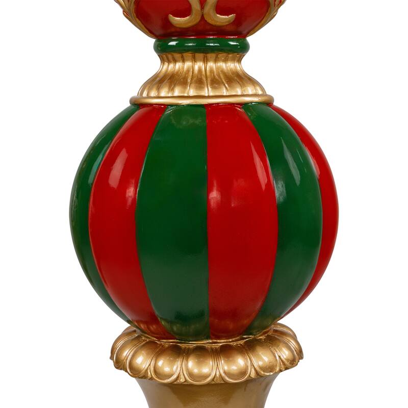 Commercial Size Ball Finial Christmas Decoration 48" - Gold and Red