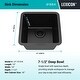 preview thumbnail 5 of 47, Lexicon Undermount Quartz 15 Inch Single Bowl Kitchen Sink Kit