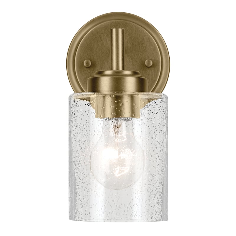 Kichler Lighting Winslow 1-Light Natural Brass Indoor Wall Sconce - 9.25