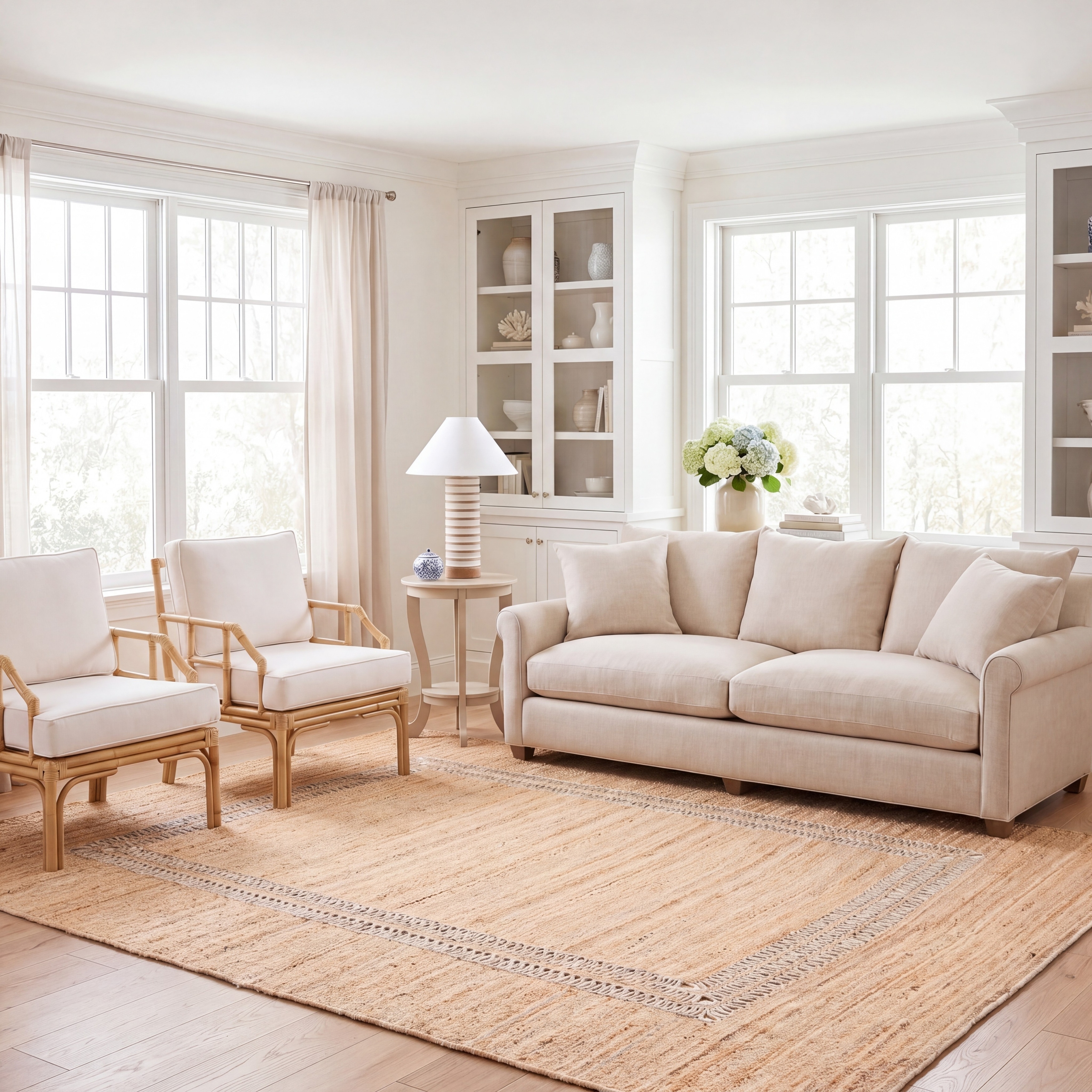 SAFAVIEH Handmade Natural Fiber Saimira Casual Solid Jute Rug