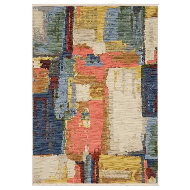 HomeRootsAbstract Modern Rectangle Area Rug