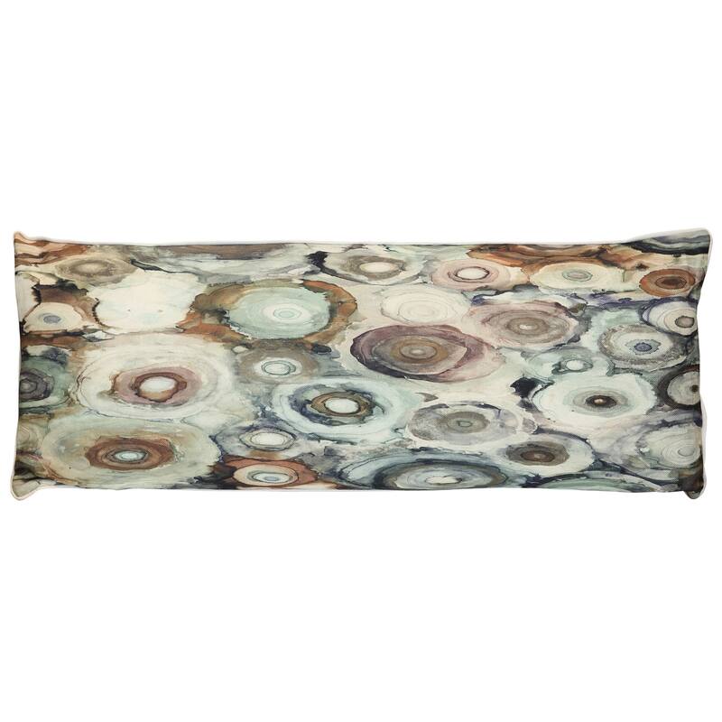 StyleCraft Mineral Bloom Abstract Pillow - Multicolor - 36" x 14"