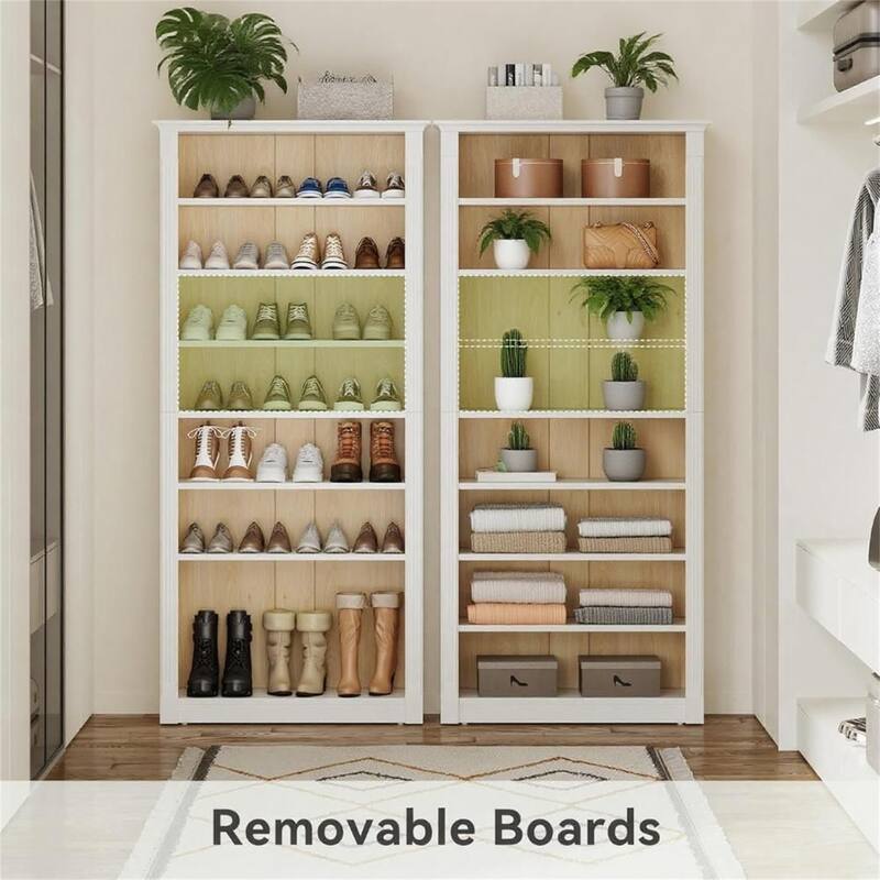 Tall 7-Tier Space-Saving Vertical Shoe Cabinet