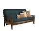 preview thumbnail 8 of 20, Somette Tucson Full-size Rustic Walnut Futon Set with Mattress