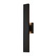 preview thumbnail 6 of 7, VAXCEL Owen 1-Light Matte Black Contemporary Outdoor Wall Sconce, Rust-Resistant Aluminum, Frosted Acrylic Shade, Integrated LED
