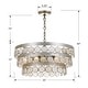 preview thumbnail 2 of 0, Crystorama Lighting Group Coco 6 Light 22" Wide Chandelier with Draped