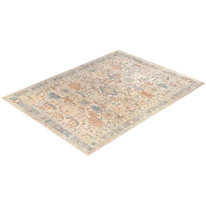 Serapi One-of-a-Kind Hand-Knotted Area Rug - Ivory - 9' 2" x 12' 2"